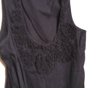 Tommy Hilfiger Fancy Ruched Front Cotton Tank Navy